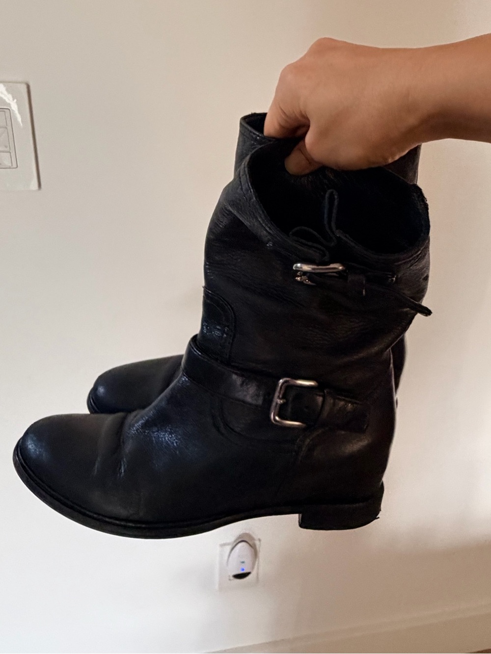 Prada leather Moto Boots! - Picture 6 of 8